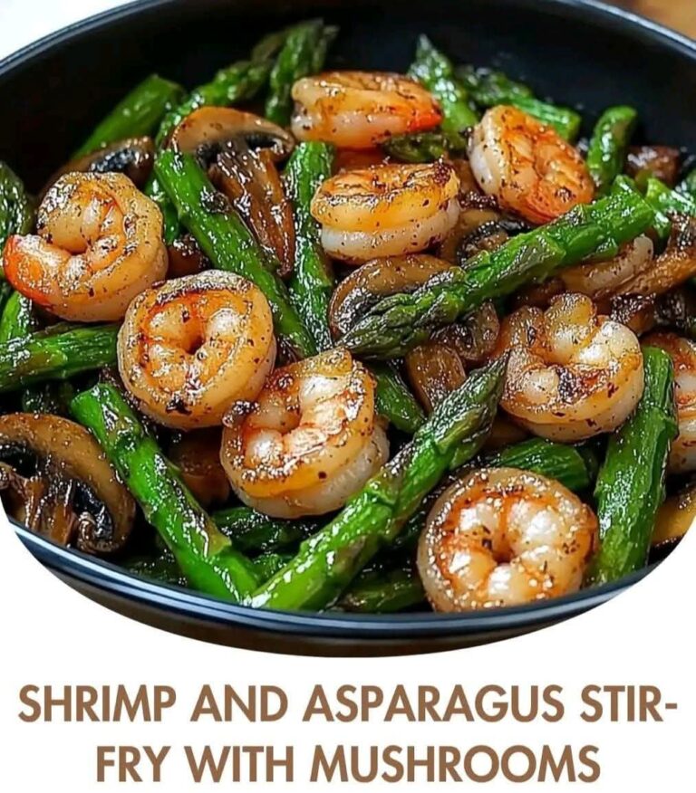 Shrimp and Asparagus Stir-Fry with Mushrooms