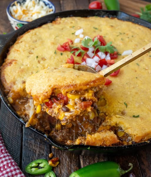 Cowboy Cornbread Casserole