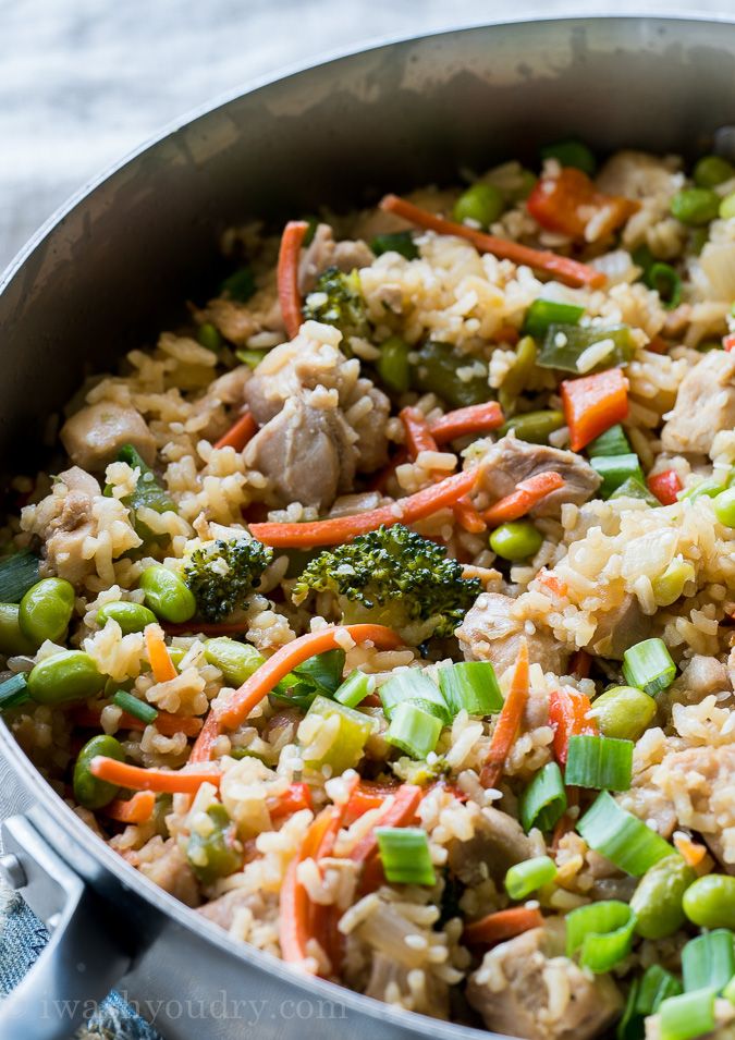 Chicken Teriyaki Rice Vegetable Skillet