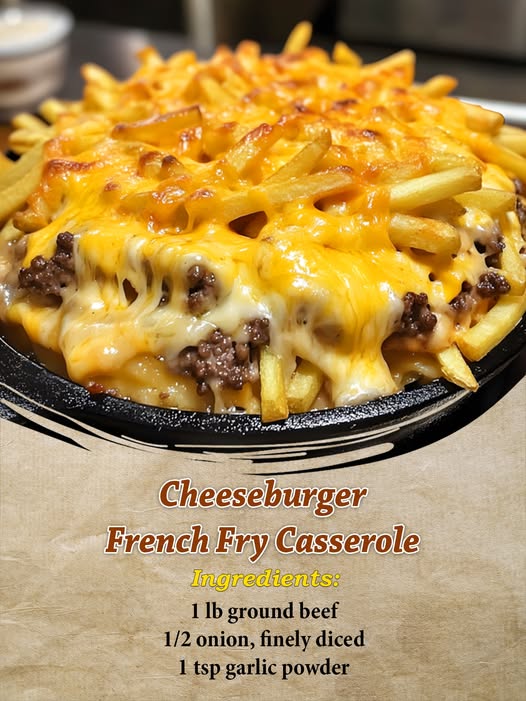Cheeseburger French Fry Casserole