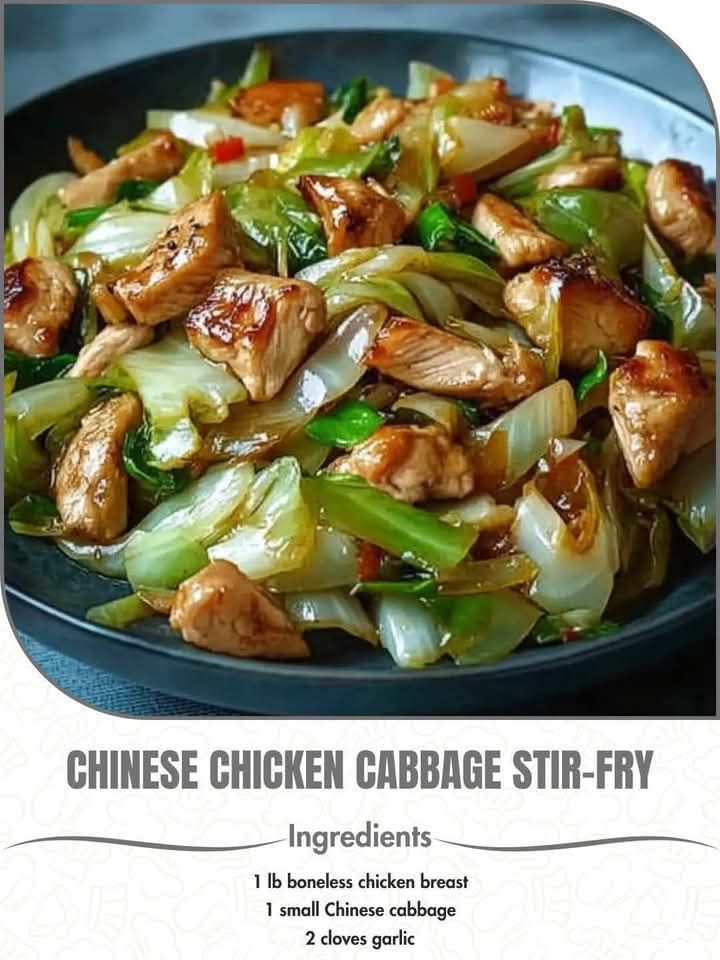 Chinese ChickenCabbage Stir-Fry