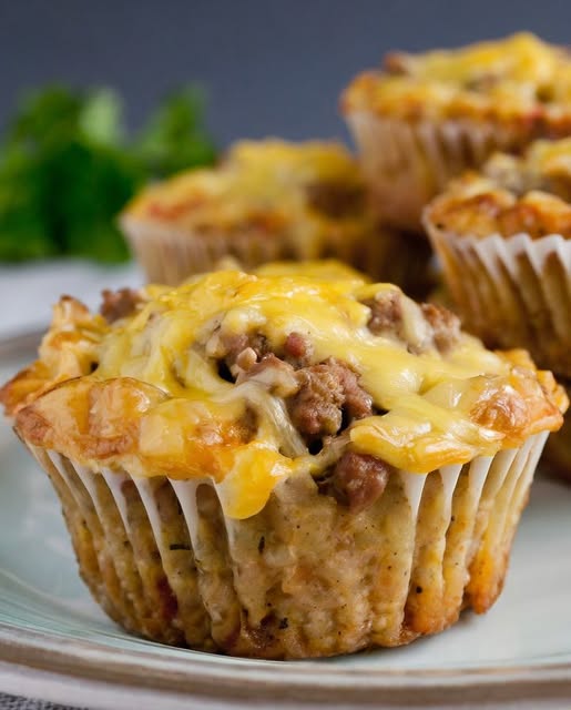 breakfast sausage muffins