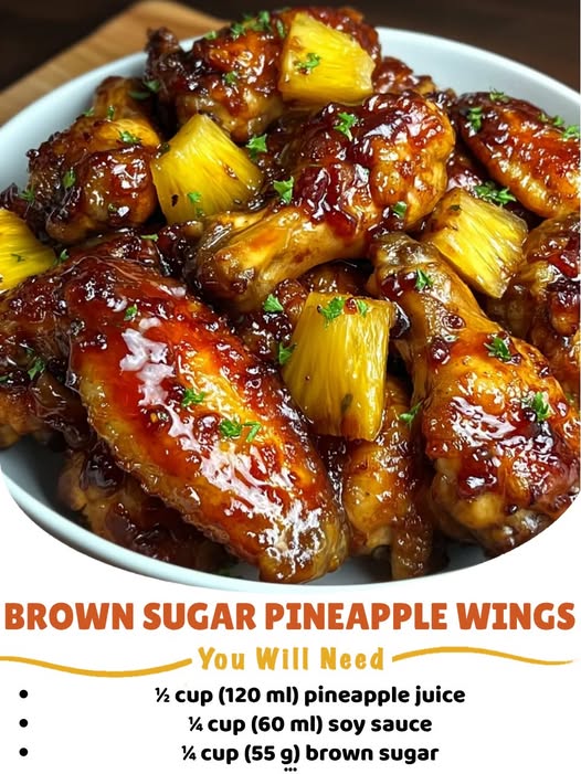 Easy Homemade Brown Sugar Pineapple Wings