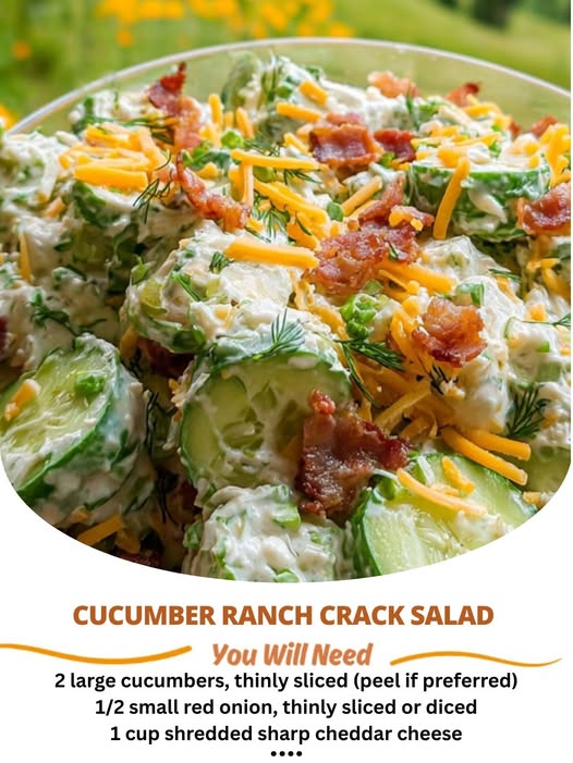 Cucumber Ranch Crack Salad 🥗🥒