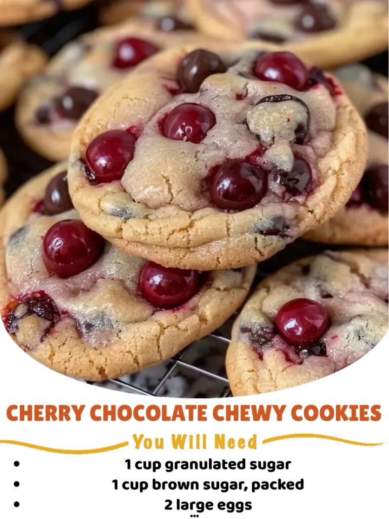 Cherry Chocolate Chewy Cookies