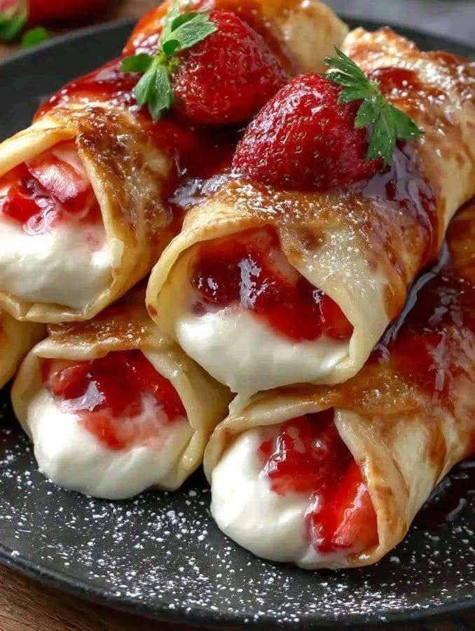 Strawberry Chimichangas