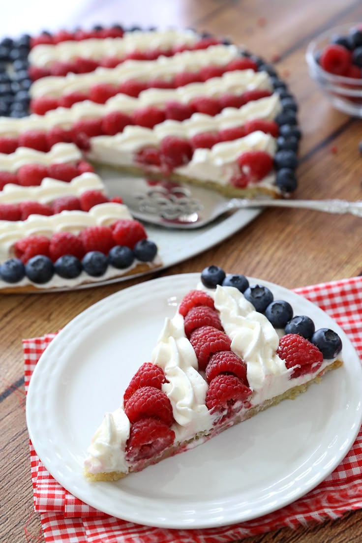 Easy American Flag Fruit Pizza