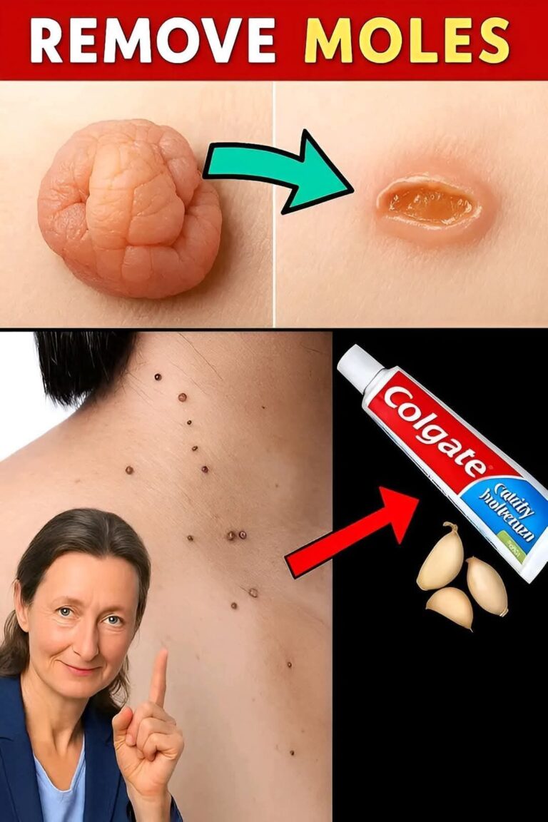Remove moles naturally at home using garlic and toothpaste!