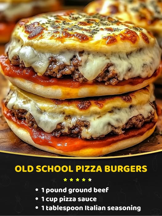 Old School Pizza Burgers