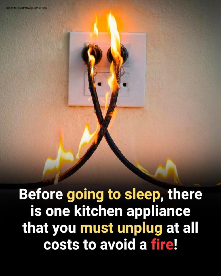 Before bedtime, make sure to unplug this one kitchen appliance, it could prevent a potential fire!