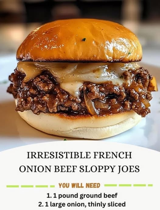 Irresistible French Onion Beef Sloppy Joes