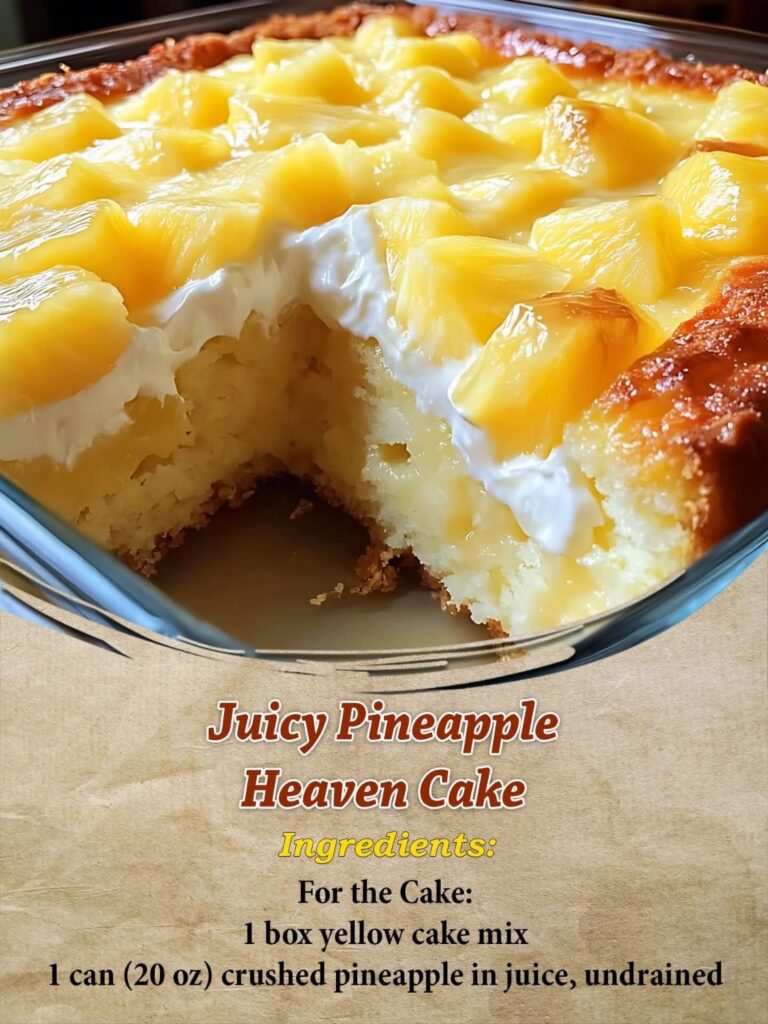 Juicy Pineapple Heaven Cake