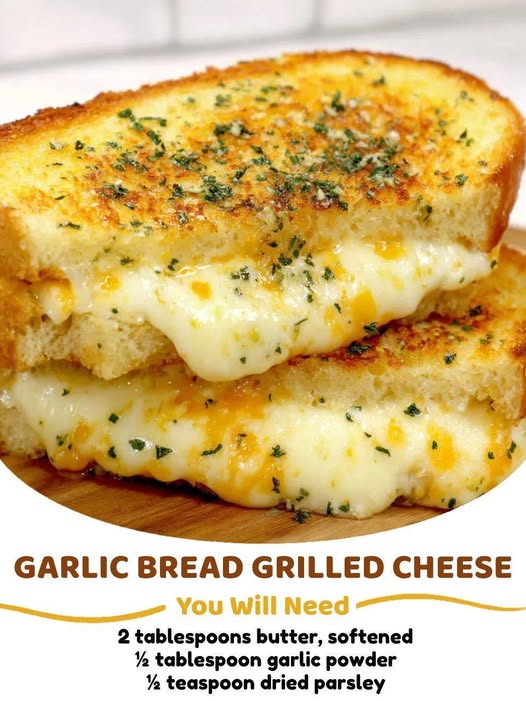 Garlic Bread Grilled Cheese