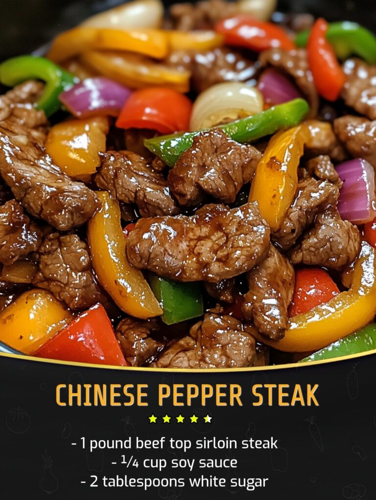 Savory Chinese Pepper Steak