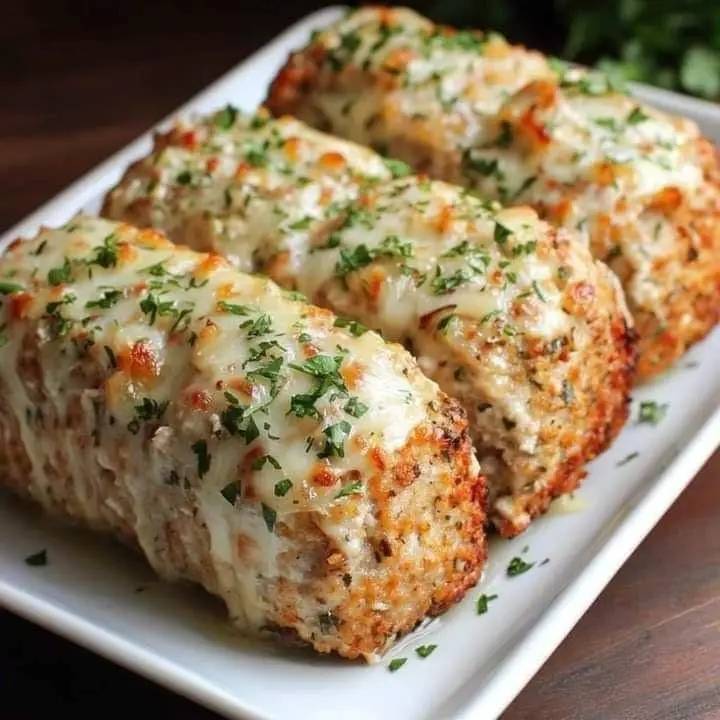Cheesy Garlic Butter Meatloaf