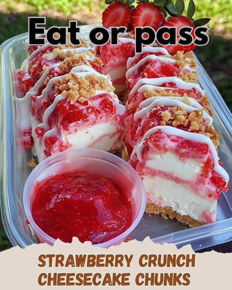 Strawberry Crunch Cheesecake Chunks