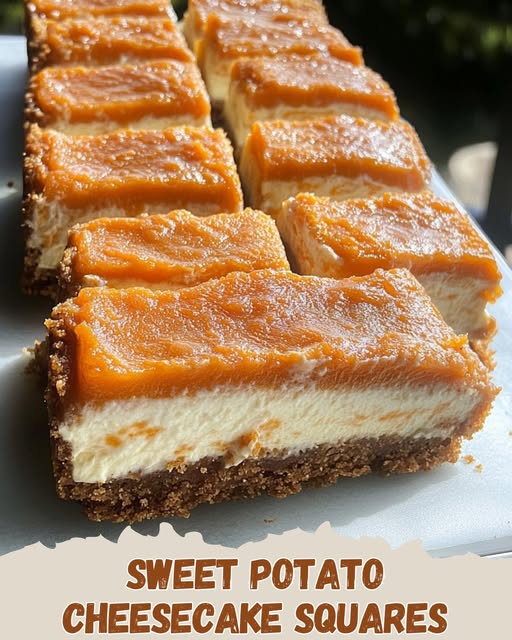 Sweet Potato Cheesecake Squares