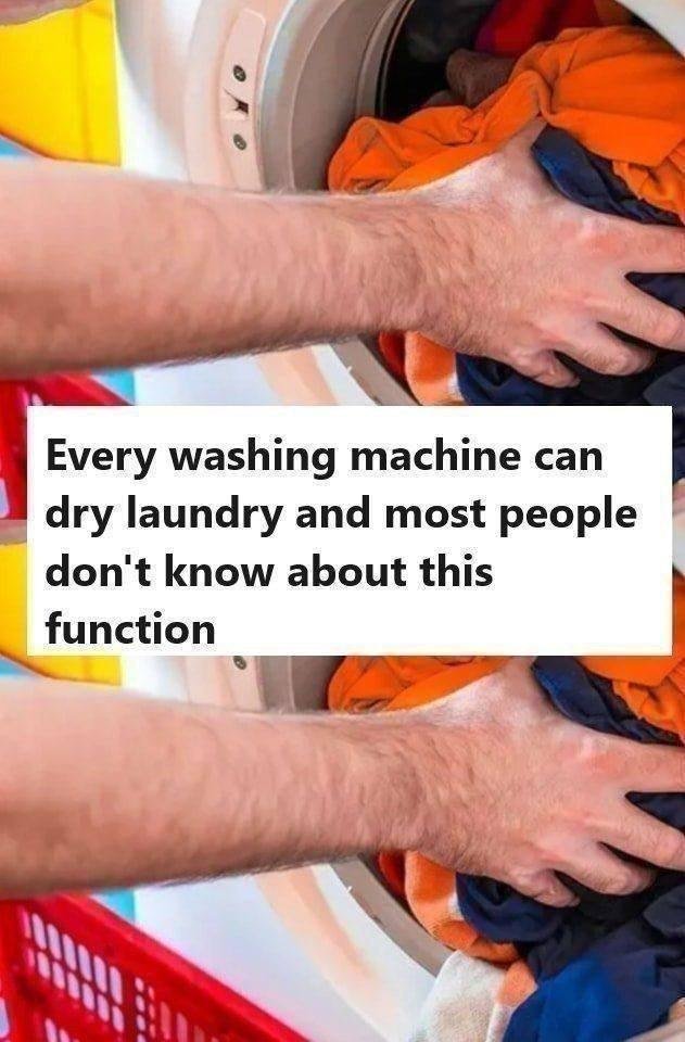 The Hidden Feature in Your Washing Machine: Yes, It Can Dry Your Laundry Too