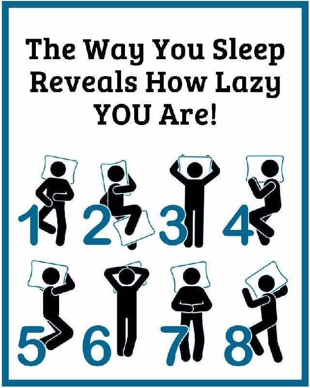 How your sleeping position reveals if you’re lazy