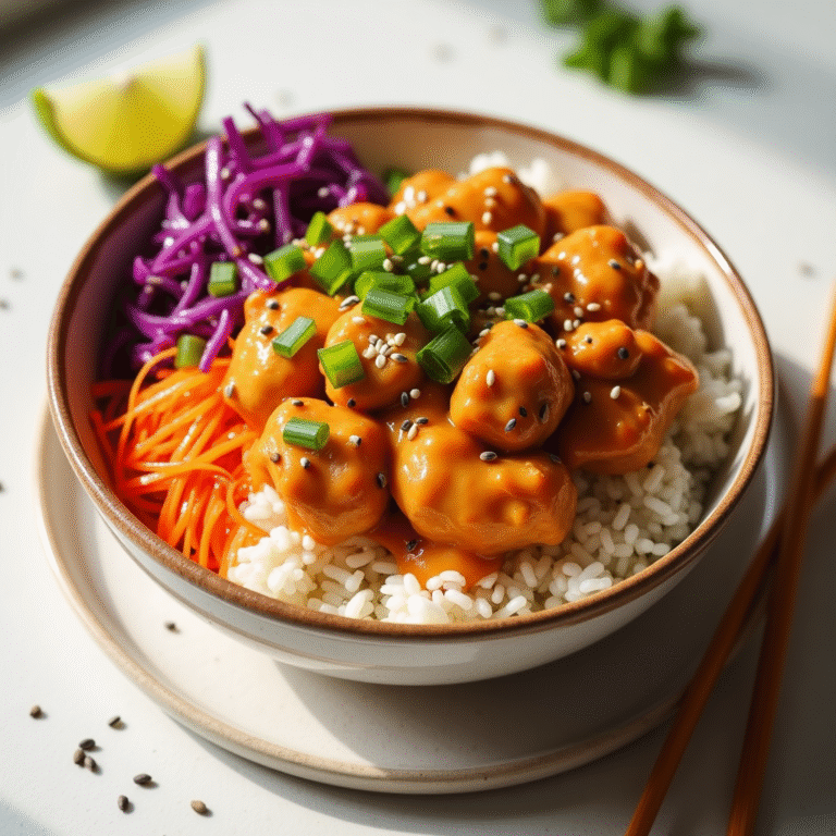 🍗 Bang Bang Chicken Bowl: A Flavor Explosion for Beginner Cooks