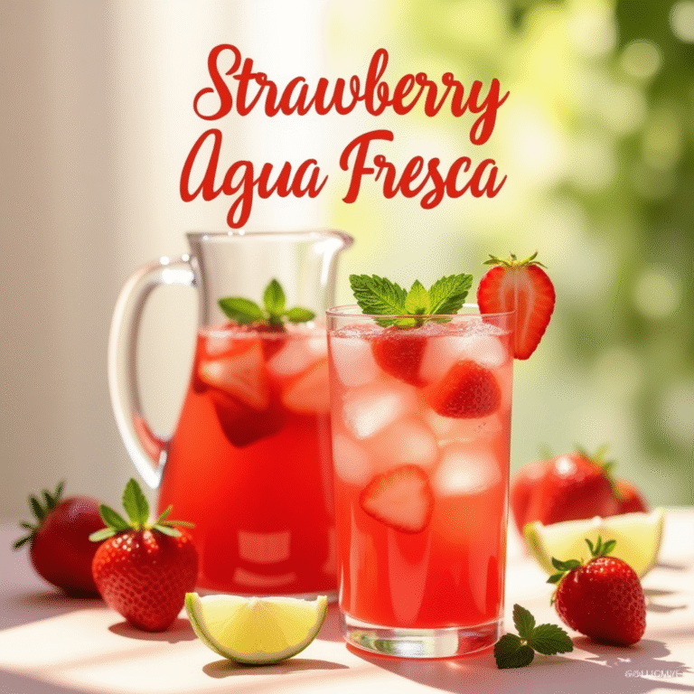 🍓 Refreshing Strawberry Agua Fresca