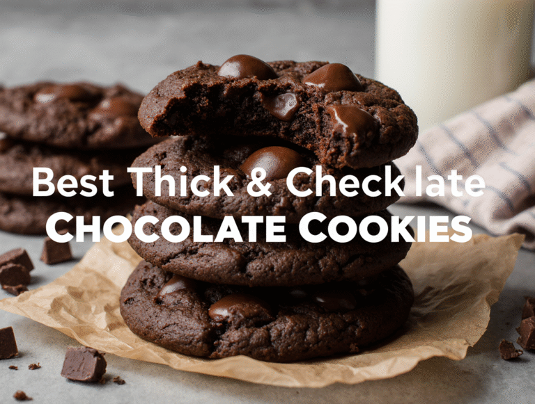 🍪 Thick and Chewy Chocolate Cookies Recipe